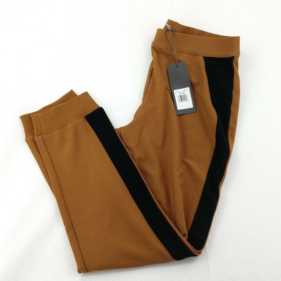 Lysse Claudia Jogger Pants L Camel Black Stripe - Picture 1 of 12